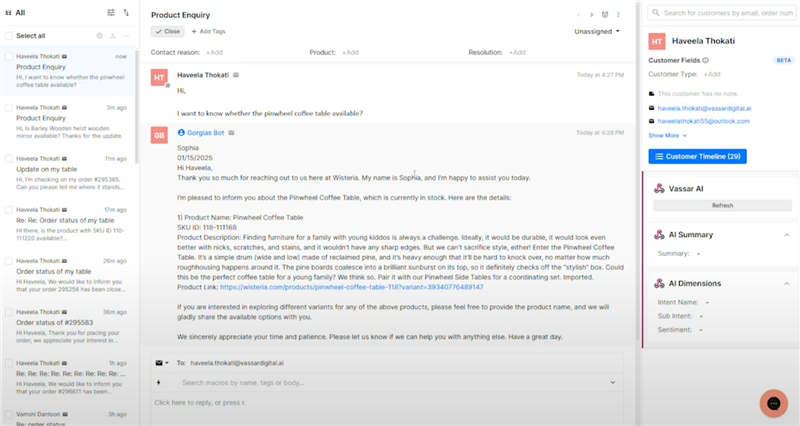 gen ai product inquiry